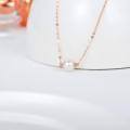 wholesale 14k White Gold Simple Freshwater Pearl Necklace-0-13
