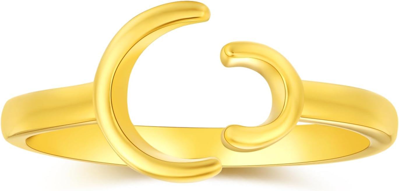 wholesale 925 Sterling Silver 18K Gold Plated Women s Simplicity Adjustable Engagement Wedding Ring Jewelry Gift-0-0