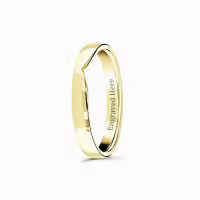 TOUPOP 10k 14k 18k Gold V-Shape Women's Engagement Wedding Promise Ring-undefined