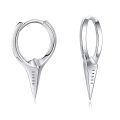 wholesale 925 Sterling Silver Spiked Cufflink Earrings Wholesale Black-0-18