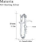 wholesale 925 Sterling Silver Faith Cross Huggie Hoop Earrings for Women Girls Graduation Gift Jewelry Accessories 3cm Diameter-0-4