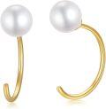 wholesale 14K Solid Gold & Freshwater Pearl Earrings, 5.5-6mm AAA Pearls, Hypoallergenic, Gift Boxed-0-0