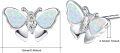 wholesale 925 Sterling Silver White Fire Opal Butterfly Moon Stud Earrings for Women Gifts-0-3