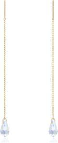 wholesale Gold 14k Crystals Drop Threader Dangle Earrings for Women-0-0