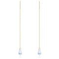 wholesale Gold 14k Crystals Drop Threader Dangle Earrings for Women-0-0