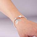 wholesale 925 Sterling Silver Angel Wing Charm Bead - Personalized Engraved Name Initial Word Symbol Date Gift for Women - Elegant Bracelet Jewelry for Valentine's Day Christmas Birthday Mother's Day-0-3