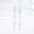 wholesale 925 Sterling Silver Cross & Mustard Seed Dangle Earrings for Women - Hypoallergenic Christian Faith  Ideas-0-1