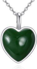 wholesale 925 Sterling Silver Red Carnelian Heart Pendant Necklaces for Women Gifts-0-15