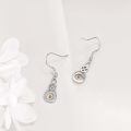 wholesale 925 Sterling Silver Mustard Seed Celtic Knot Dangle Drop Earrings-0-4