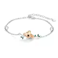 wholesale 925 Sterling Silver Koala Charm Bracelet Wholesale for Women Adjustable Animal s-0-0
