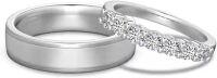 wholesale Sterling Silver D Color Moissanite Women's Wedding Band 2.5mm Size 6-6
