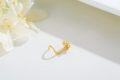 wholesale Gold Paw Print Cubic Zirconia Nose Ring for Women and Men (20 Gauge)-0-4