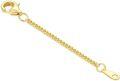 wholesale 14K Gold (Au585) Hypoallergenic Nickel-Free Jewelry Extender Chain - 0.5/1/1.5/2/3 Inch with Lobster Clasp-0-0