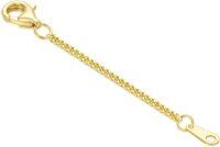 wholesale 14K Gold (Au585) Hypoallergenic Nickel-Free Jewelry Extender Chain - 0.5/1/1.5/2/3 Inch with Lobster Clasp-style 1(Yellow)-Lobster Clasp