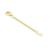 wholesale 14K Gold (Au585) Hypoallergenic Nickel-Free Jewelry Extender Chain - 0.5/1/1.5/2/3 Inch with Lobster Clasp-style 1(Yellow)-Lobster Clasp