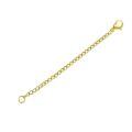 wholesale Gold 14K Solid Rolo Link Chain Extension with Lobster Clasp - Jewelry Length Adjuster (Necklace/Bracelet/Anti-Scratch)-0-0