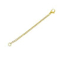wholesale Gold 14K Solid Rolo Link Chain Extension with Lobster Clasp - Jewelry Length Adjuster (Necklace/Bracelet/Anti-Scratch)-Gold