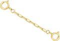 wholesale 10k Yellow Gold Extender Chain 1/2/3/4/5 with Double Spring Clasp-0-0