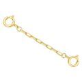 wholesale 10k Yellow Gold Extender Chain 1/2/3/4/5 with Double Spring Clasp-0-0