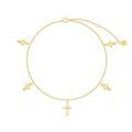 wholesale 14k Gold Cross Charm Bracelet-0-0