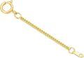wholesale 14K Gold (Au585) Hypoallergenic Nickel-Free Polished Jewelry Extender Chain 0.5-3inch Lobster Clasp-0-0