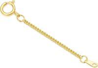 wholesale 14K Gold (Au585) Hypoallergenic Nickel-Free Polished Jewelry Extender Chain 0.5-3inch Lobster Clasp-1inch