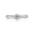 TOUPOP 10k/14k/18k Sterling Silver Moissanite Personalized Engagement Ring-0-1