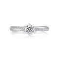 TOUPOP 10k/14k/18k Sterling Silver Moissanite Personalized Engagement Ring-0-1