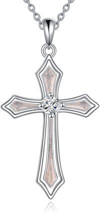 wholesale 925 Sterling Silver 5A CZ Birthstone Necklace for Women Men-D.White-April-Diamond