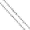 wholesale 925 Sterling Silver 3mm Bead Chain Bracelet with Lobster Claw Closure - Made in Italy (Length: 7)-0-1