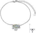 wholesale 925 Sterling Silver Abalone Shell Turtle Compass Urn Bracelet for Ashes Cremation Keepsake -0-0