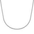 wholesale 925 Sterling Silver Box Chain Necklace for Women Men 0.8mm 1mm 1.5mm 2mm 3mm 18 20 22 24 26 Inches-0-8