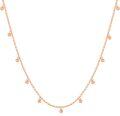 wholesale 14k Rose Gold Tiny Ball Choker Necklace for Women 14-19 inch -0-0
