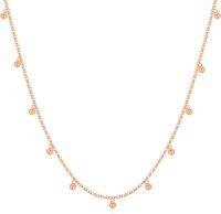 wholesale 14k Rose Gold Tiny Ball Choker Necklace for Women 14-19 inch -gold