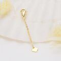 wholesale 14k Gold Lobster Clasp Chain With Clover Charm-0-2