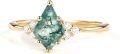 wholesale TOUPOP Personalized Natural Moss Agate Moissanite Engagement Ring For Her 10k/14k/18k Solid Gold Wedding Promise Anniversary Ring For Women Gift For Christmas -0-0