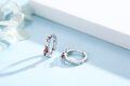 wholesale 925 Sterling Silver Cardinal Bird Earrings With Red Berry Accents-0-1
