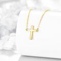 wholesale 14K Gold Cross Pendant Necklace Religious Jewelry for Men and Women-0-1