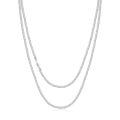 wholesale 925 Sterling Silver Platinum Plated Rope Chain Necklace For Women Men-0-0