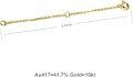 wholesale  Gold 10K 2 3 4 Inch Dainty Durable Chain Extender for Jewelry ( chars)-0-18