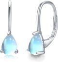 wholesale 925 Sterling Silver Teardrop Opalite Drop Dangle Earrings for Women Minimalist Fashion  Ideas-0-0