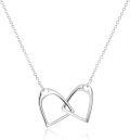 wholesale 925 Sterling Silver Heart-Shaped Pendant Chain Necklace-0-0