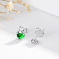wholesale 925 Sterling Silver Birthstone Highland Cow Stud Earrings Cute Animal Jewelry Gift for Women Girls-0-3