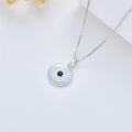 wholesale Sterling Silver Evil Eye Pendant Necklace for Women Greek Protection Amulet Gift-0-3