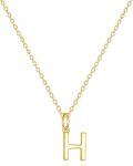 wholesale 14K Gold Letter Pendant Necklace 18 -0-0