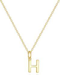 wholesale 14K Gold Letter Pendant Necklace 18 -H-Initial Necklace