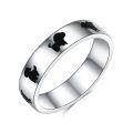 TOUPOP Sterling Silver Stone Penguins Pet Animal Rings Women Teens Size 7&8-0-0