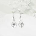 wholesale 925 Sterling Silver Mushroom Teardrop Dangle Earrings for Women Girls Mom Daughter Gift-0-2