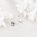wholesale 925 Sterling Silver Animal Stud Earrings - Raccoon with Star Design-0-3