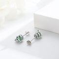 wholesale 925 Sterling Silver Celtic Birthstone Stud Earrings Celtic Knot Jewelry Gifts-0-1